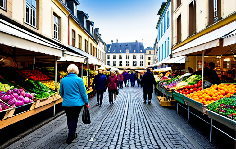 Luxembourg City Market Scene**

"A vibrant and bustling marketplace in Luxembourg City's Place Guillaume II, filled with colorful stalls of fresh produce, flowers, and local crafts, fully clothed shoppers browsing the goods, appropriate content, safe for work, professional photography, perfect anatomy, natural proportions, family-friendly, well-formed hands, proper finger count, modest clothing, bright and cheerful atmosphere, daytime."

**