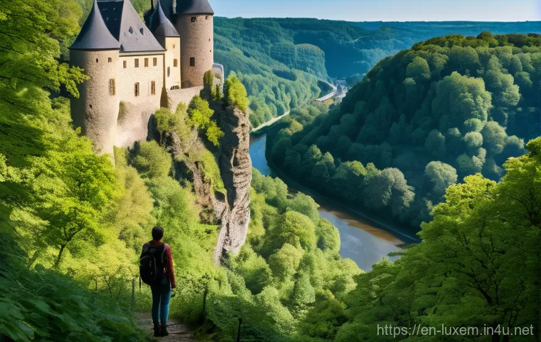 룩셈부르크에서 유럽여행 시작하기 - **Prompt:** A dynamic, wide-angle shot capturing the essence of Luxembourg City's unique blend of an...