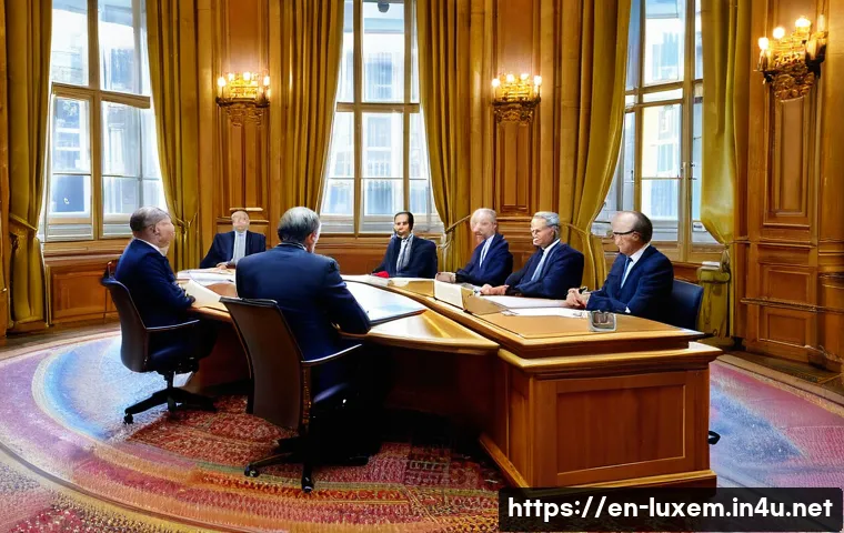 룩셈부르크 국회의 구성 - **Image Prompt: Blending Tradition and Modernity in Luxembourgish Governance**
A visually rich s...